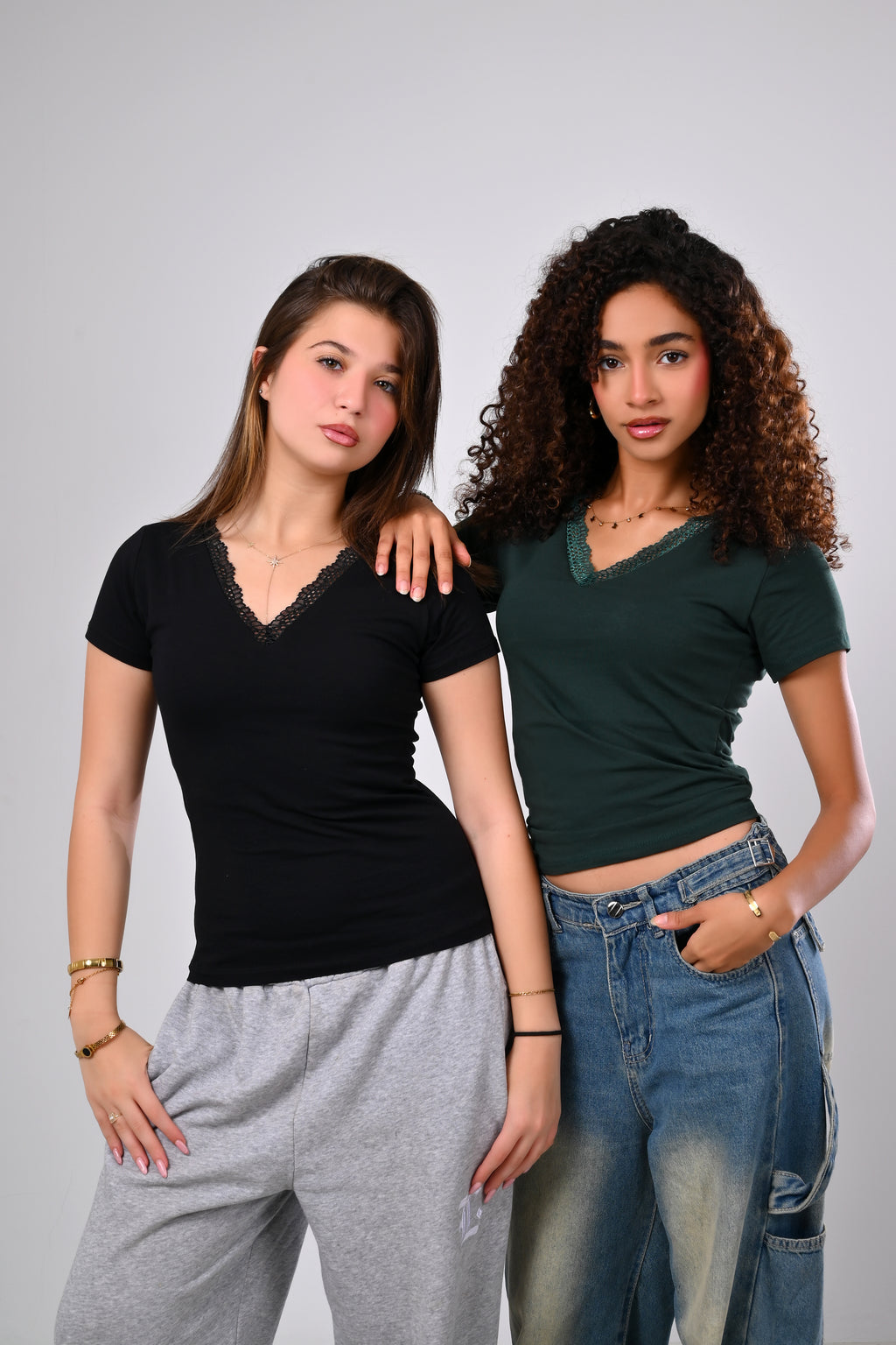 The Lace V-Neck Tee
