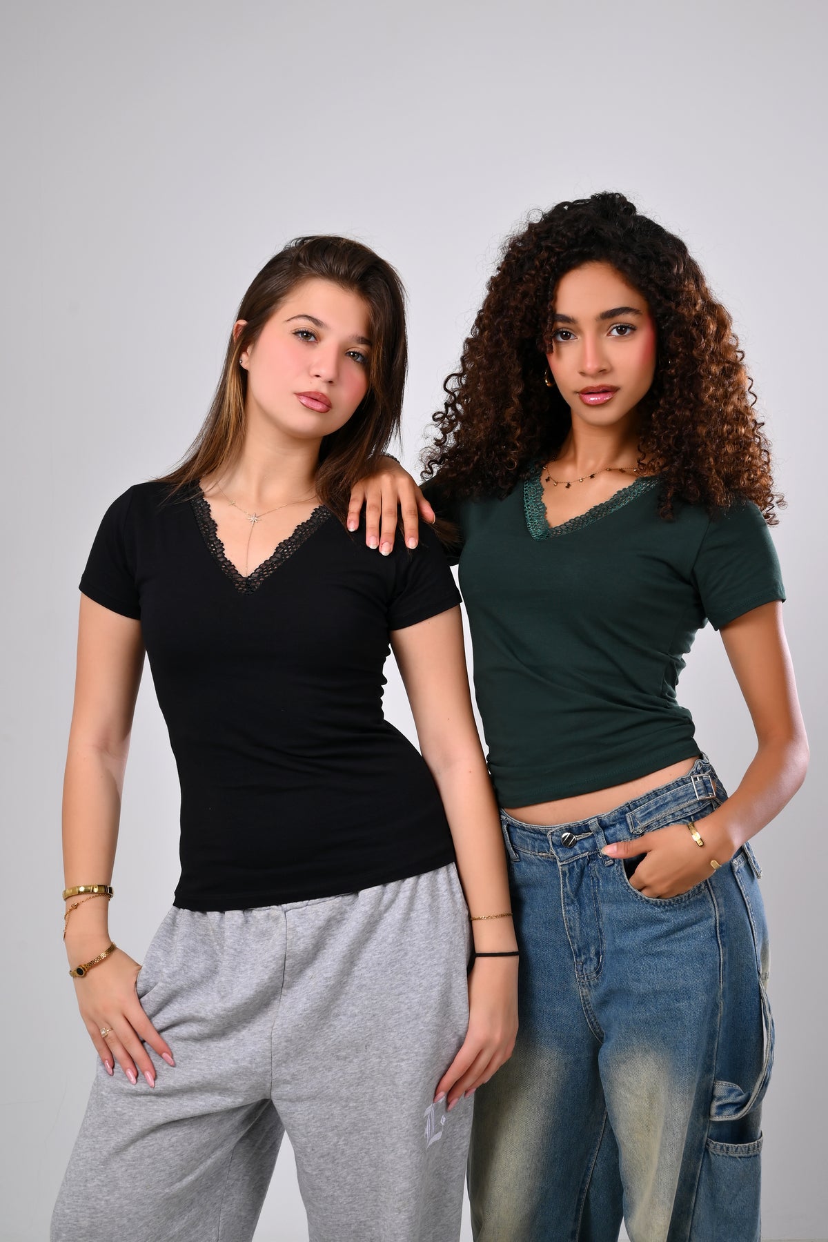 The Lace V-Neck Tee