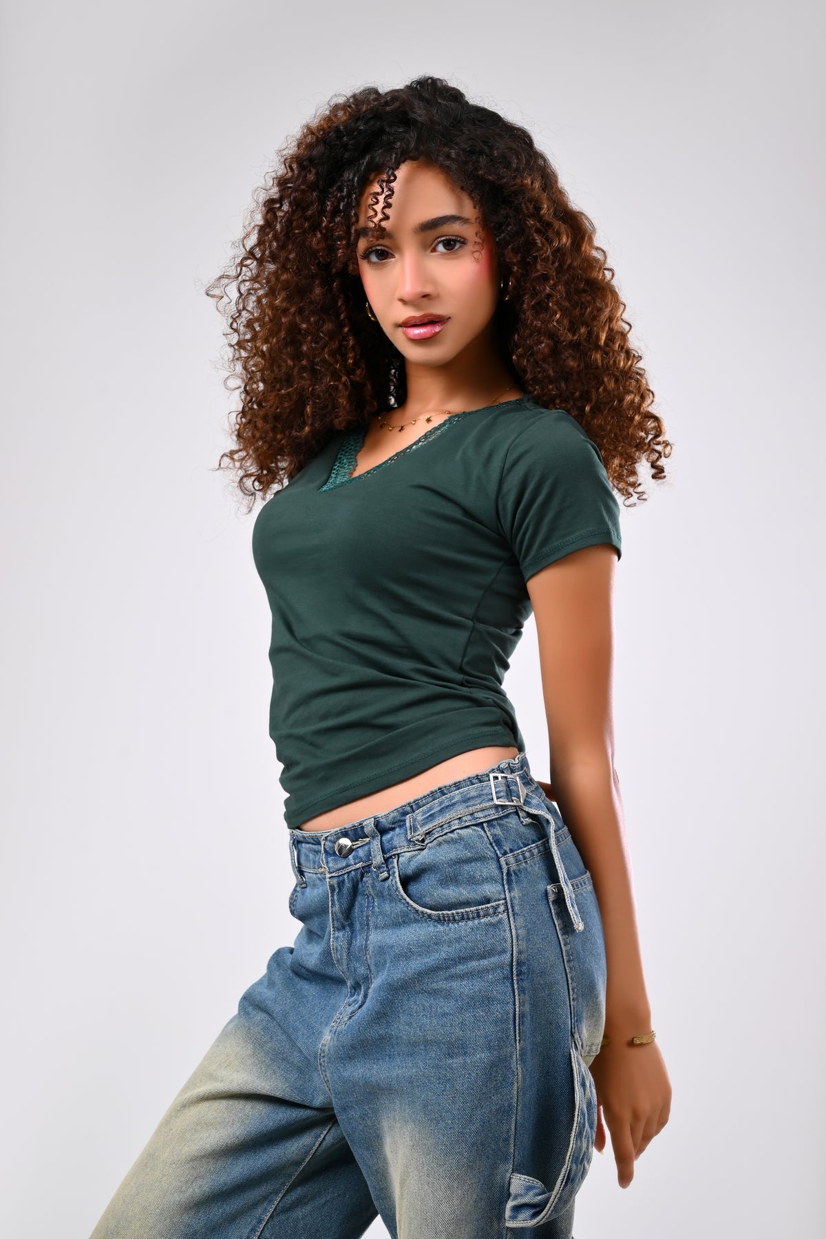 The Lace V-Neck Tee
