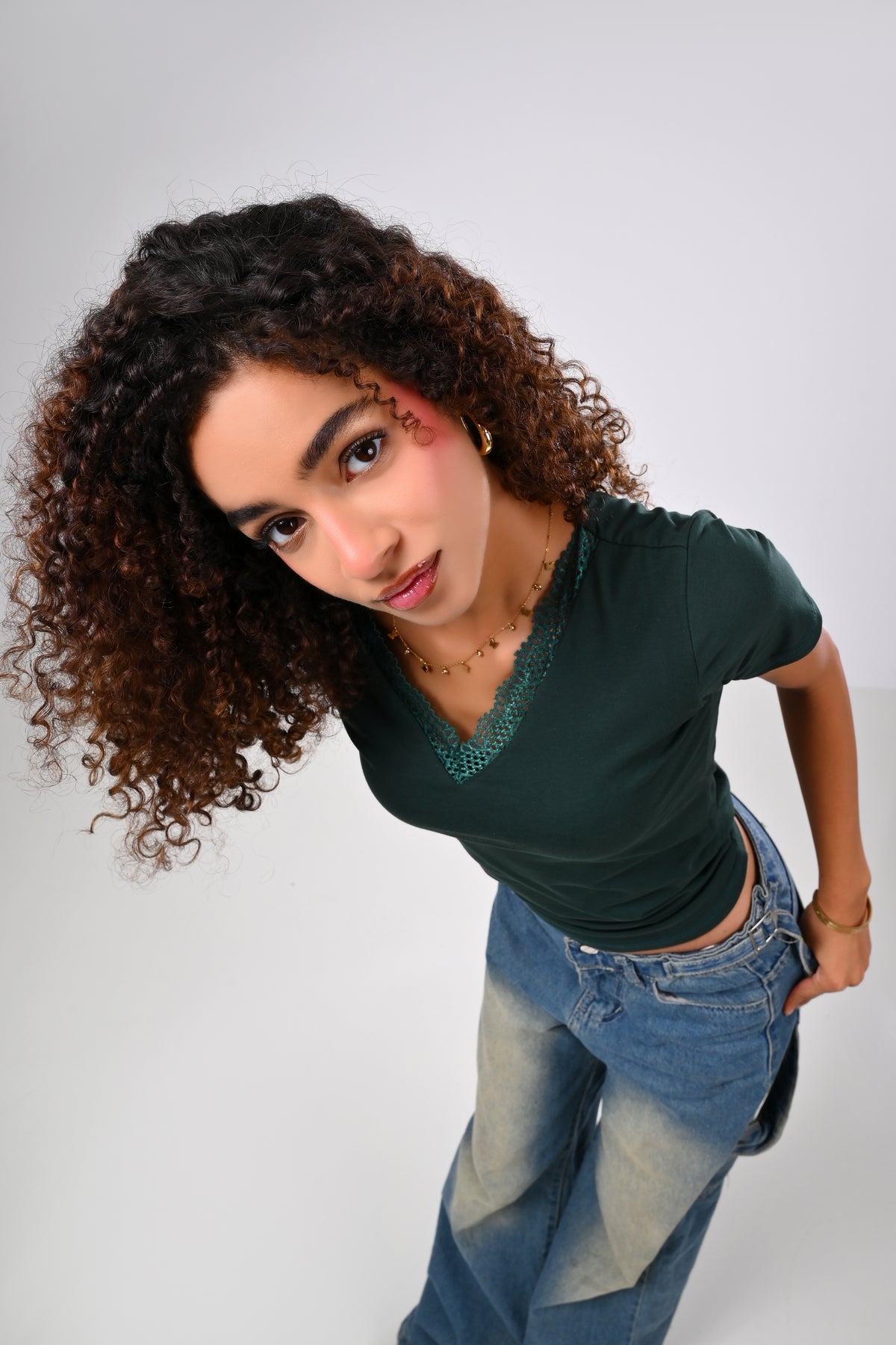 The Lace V-Neck Tee