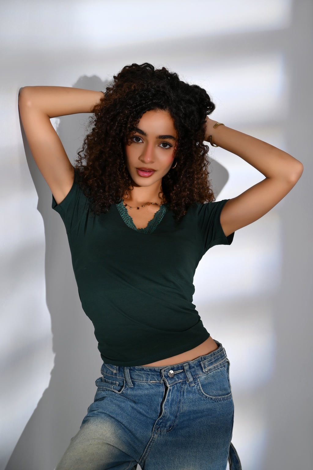 The Lace V-Neck Tee