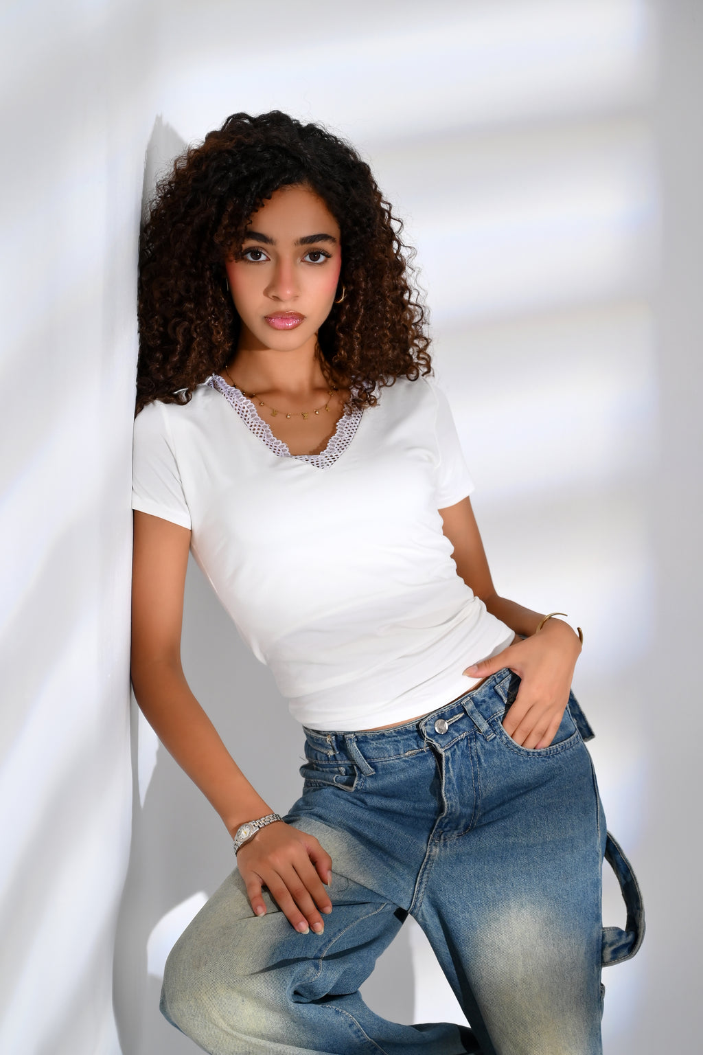 The Lace V-Neck Tee