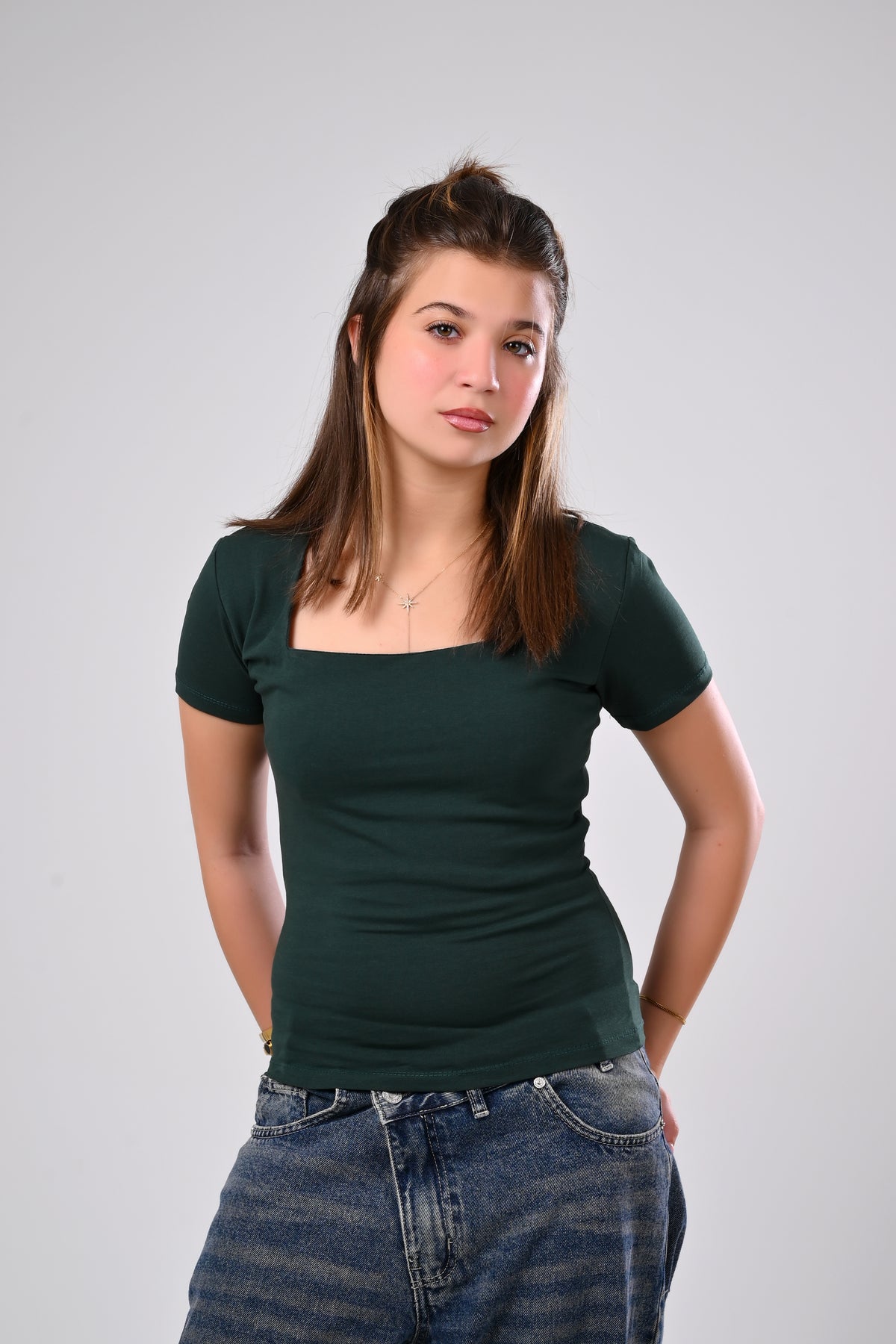 The Allure Square-Neck Tee